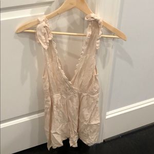 Cream romper Pacsun